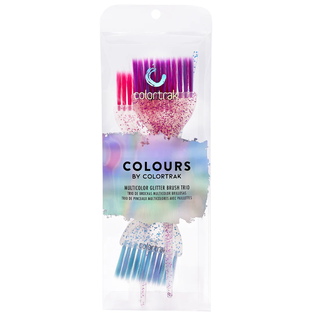 Colortrak Multicolor Glitter Color Brush Trio