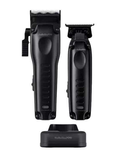 BabylissPro LO-PROFX Compact Clipper/Trimmer Set - Matte Black